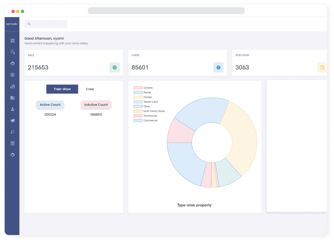 CRM-Enabled Real Estate Platform for SkyHub